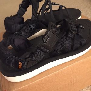 New TEVA ALP PREMIER SPORT SANDAL Black Size 8